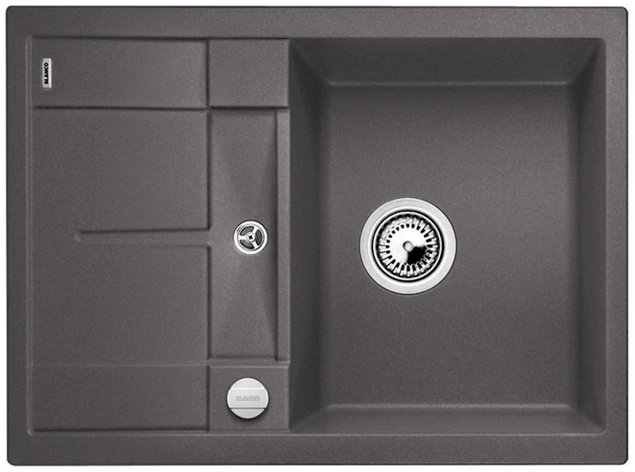 Blanco Metra 45 S Compact Becken reversibel mit Ablauffernbedienung felsgrau