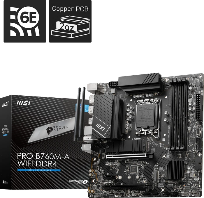 MSI PRO B760M-A WIFI DDR4 (Intel 1700)