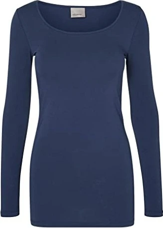 Vero Moda Maxi Shirt langarm black iris (Damen)