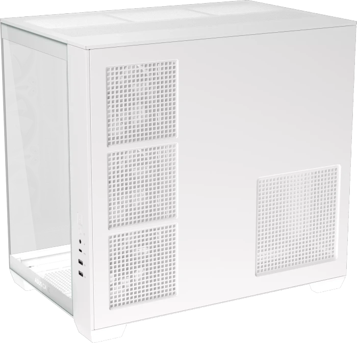 ASUS A32 Plus TG ARGB, weiß, Glasfenster