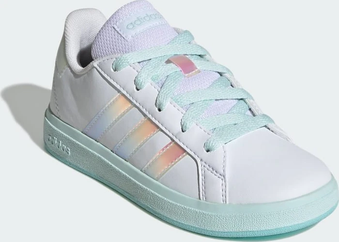 adidas Grand Court Lifestyle Lace Tennis cloud white/flash aqua/halo mint (Junior)