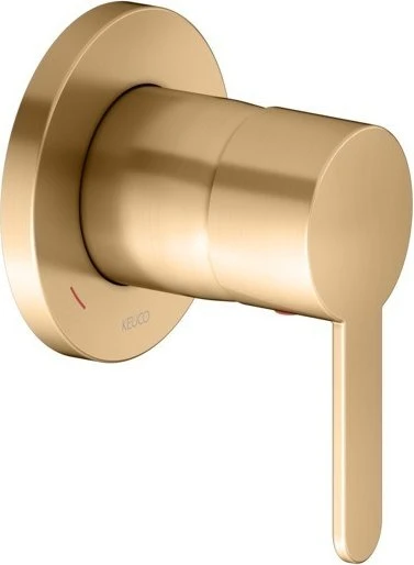 Keuco IXMO 59551 Einhebelmischer Wandmontage Unterputz IXMO Flat messing gebürstet