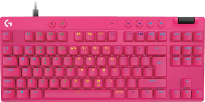 Logitech G PRO X TKL Rapid, rosa, Magnetic Analog, USB, ND
