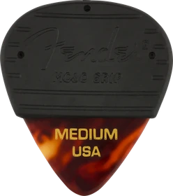 Fender Mojo Grip Celluloid Picks, Tortoise Shell Medium, 3-Pack