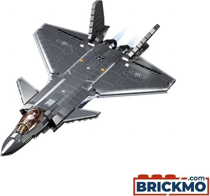 Sluban Model Bricks J20SS Stealth Aircraft Metal Coating Version (M38-B1187)