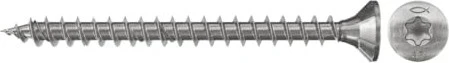 fischer PowerFast FPF-ST A2F 200 T20 Spanplattenschraube, 5x30mm, 200 Stück