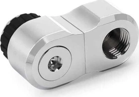 Alphacool Apex Grip 90° Versatzstück 27mm G1/4" AG auf G1/4" IG, drehbar, chrom
