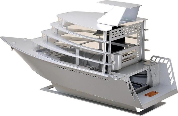 Lian Li PC-Y6 Odyssey Yacht weiß, Mini-ITX