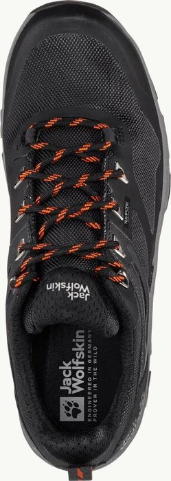 Jack Wolfskin Rebellion Guide Texapore Low schwarz/orange (Herren)