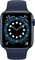 Apple Watch Series 6 (GPS + Cellular) 44mm Aluminium blau mit Sportarmband dunkelmarine Vorschaubild