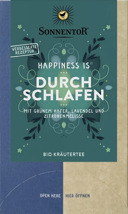 Sonnentor Happiness is... Durchschlafen Tee Beutel, 18 Stück
