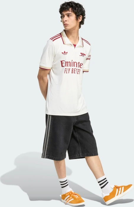 adidas FC Arsenal 2025/2026 Ausweichtrikot kurzarm cloud white/team coll burgundy 2 (Herren)