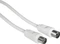 Hama Antennen-Kabel Koax-Stecker - Koax-Kupplung, 5m, 85dB, weiß Vorschaubild