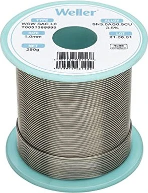 Weller WSW SAC L0 Lötzinn 1mm, 250g