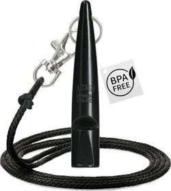 ACME Hundepfeife No. 211.5, Frequenz 5.2kHz/90dB, mit Pfeifenband, schwarz