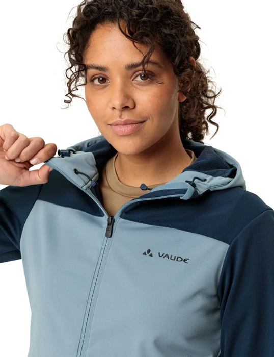 Vaude Qimsa Hooded Softshell Fahrradjacke dark sea (Damen)