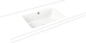 Kaldewei Cayono 3190 Unterbau-Waschtisch 59.6x42.6cm, mit Überlauf, alpinweiß