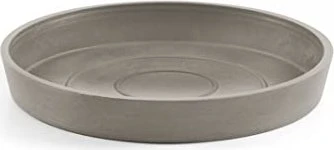 Ecopots Amsterdam Blumentopfuntersetzer rund 18cm taupe