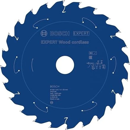 Bosch Professional Expert Wood Kreissägeblatt 24Z, 216x1.4x30mm, 1 Stück