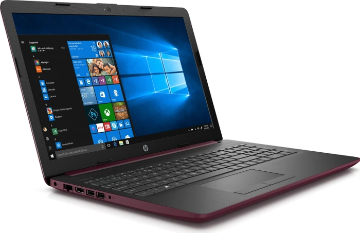 HP Laptop 15-db0553ng, Maroon Burgundy/Ash Silver, A9-9425, 12GB RAM, 2TB HDD, DE