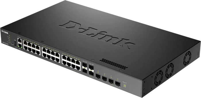 D-Link DXS-3410 Rackmount 10G Managed Switch, 24x RJ-45, 4x SFP+, 4x SFP28