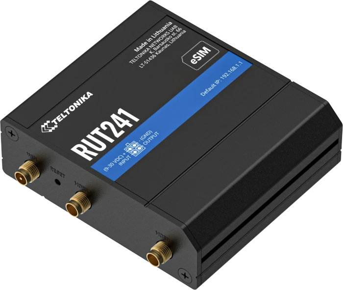 Teltonika RUT241, Router, eSIM, Global, Universal Netzteil, LTE