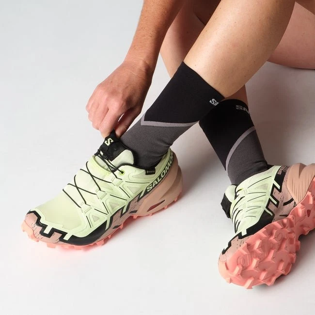 Salomon Speedcross 6 Gore-Tex lime cream/mahogany rose/black (Damen)