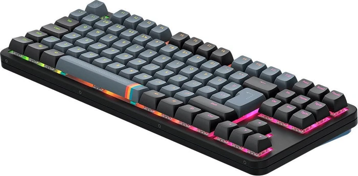 Dark Project ALU87A Midnight Gaming Keyboard, blau/schwarz, LEDs RGB, g3ms Zircon Speed, USB, DE