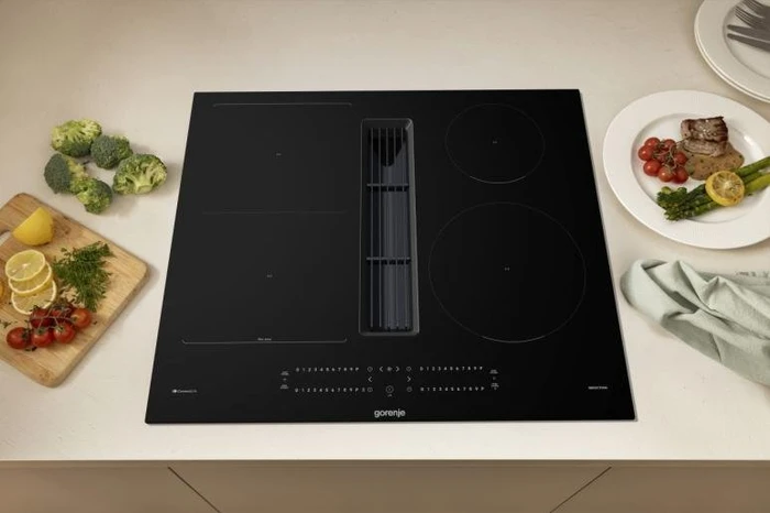 Gorenje GEH6432BSCWF Induktionskochfeld mit Kochfeldabzug autark