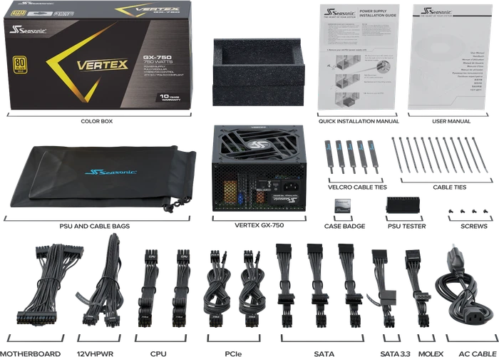 Seasonic Vertex GX-750 750W, ATX 3.1