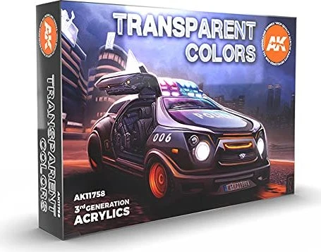 AK-Interactive 3rd Gen Acrylic Colors Transparent Colors Farbset, 6-tlg.