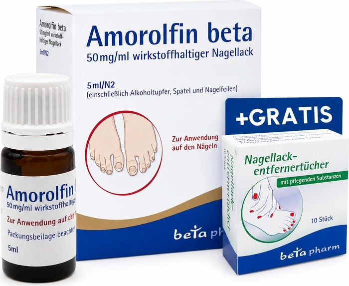 betapharm Amorolfin beta 50mg/ml wirkstoffhaltiger Nagellack, 5ml