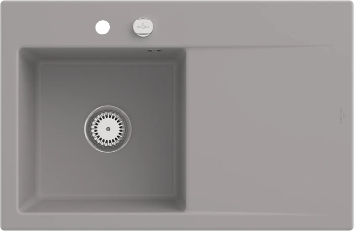 Villeroy & Boch Subway Style 45 Einbau Becken links mit Excenterbetätigung fossil