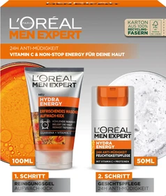 L'Oréal Men Expert Hydra Energy Reinigung 100ml + Creme 50ml Geschenkset