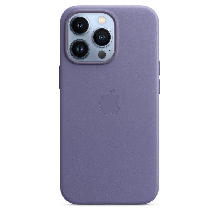 Apple Leder Case mit MagSafe für iPhone 13 Pro Wisteria