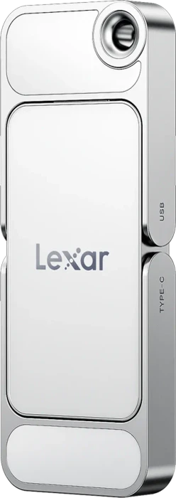 Lexar Dual Drive Portable SSD D70E, 512GB, USB-C 3.2/USB-A 3.1