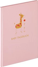Semikolon Tagebuch Baby Animal, 20x28cm, rosa