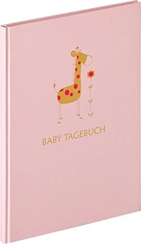 Semikolon Tagebuch Baby Animal, 20x28cm, rosa