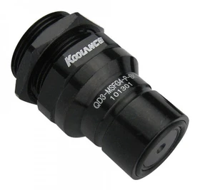 Koolance QD3 No-Spill Schnellverschluss gerade male schwarz, G1/4"