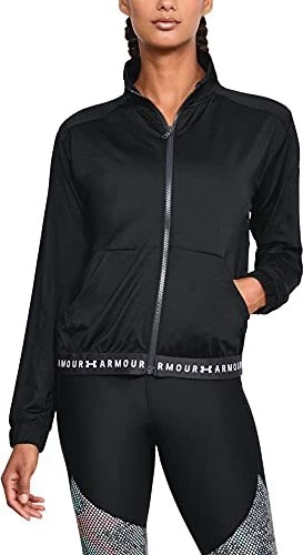 Under Armour HeatGear Armour Zip Funktionsshirt langarm schwarz (Damen)