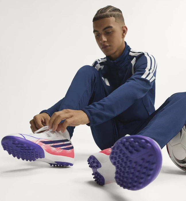 adidas F50 Hyperfast League TF cloud white/solar purple/solar turbo