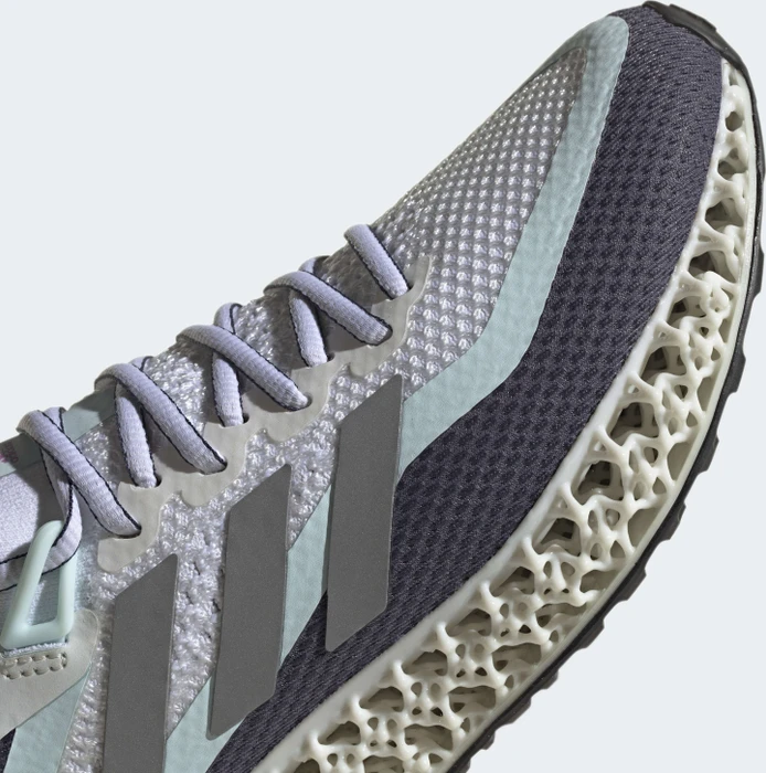 adidas 4DFWD 2 cloud white/silver metallic/almost blue (Damen)