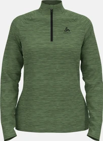Odlo Essentials Ceramiwarm Mid Layer Funktionsshirt langarm matte green melange (Damen)