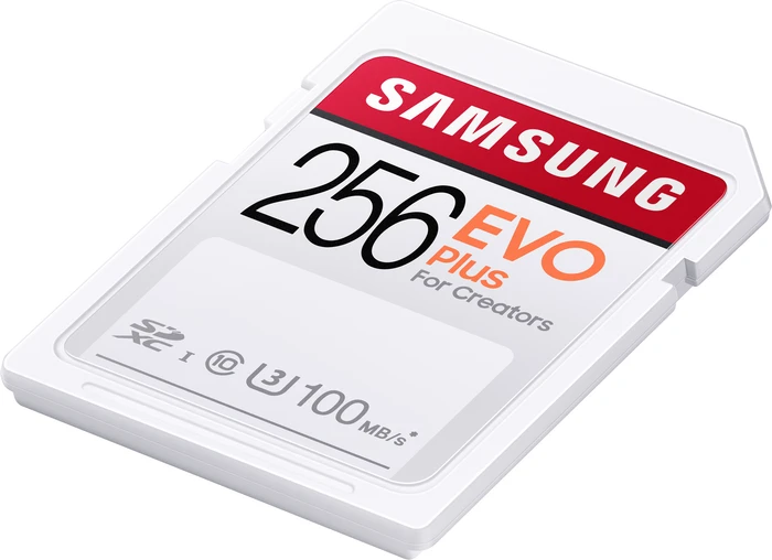 Samsung EVO Plus for Creators R100 256GB, UHS-I U3, Class 10