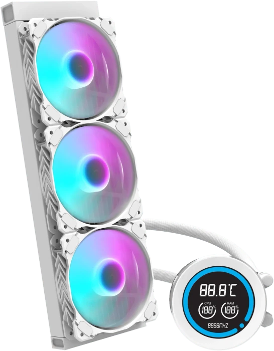 DarkFlash Nebula DN360D White, weiß, 360mm