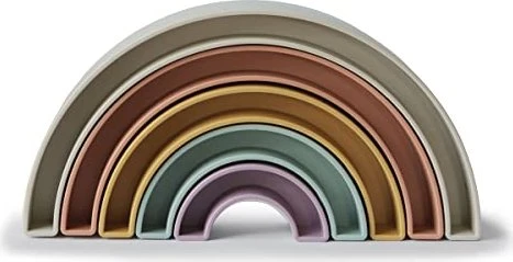 Mushie Regenbogen-Stapelspiel