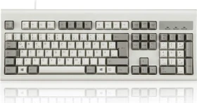 Perixx Periboard-106M, retro-grau/weiß, USB, DE (11690)