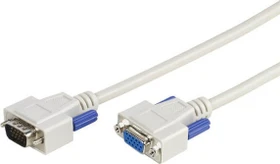 Vivanco VGA Verlängerungskabel, VGA-Stecker auf VGA-Buchse 1.8m (45451)