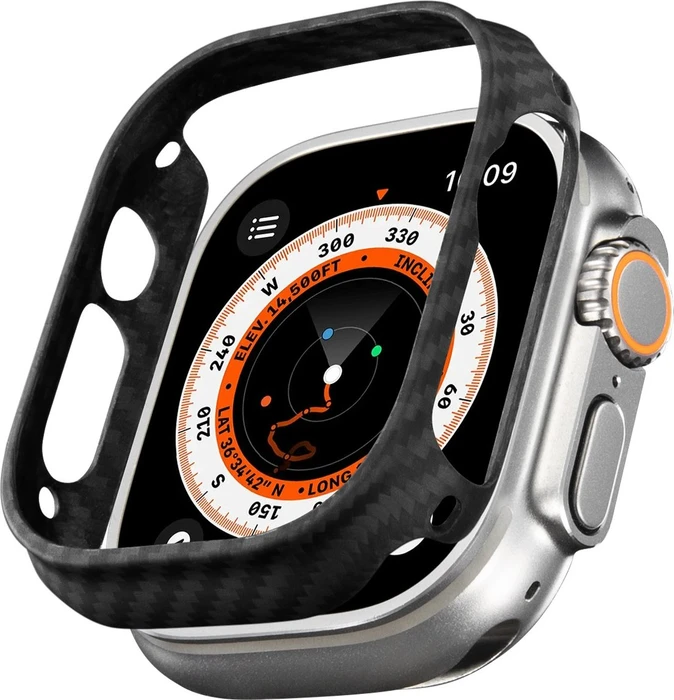 Pitaka Air Case für Apple Watch Series 49mm schwarz/grau