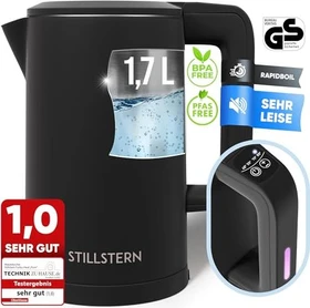 Stillstern Wasserkocher schwarz